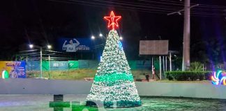 En Managua se alistan para la navidad