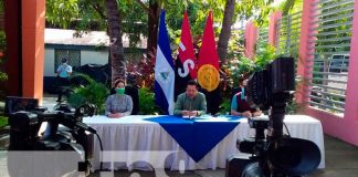 Conferencia de prensa sobre temas de educación en Nicaragua