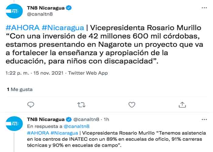 Nicaragua avanza en vacunación contra la COVID-19 en un 56.42%
