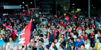 Nicaragüenses se dan cita para celebrar triunfo del Frente Sandinista