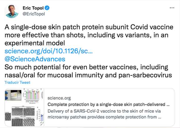 Estudio: Parches de vacunas contra la COVID-19 podrían sustituir las jeringas