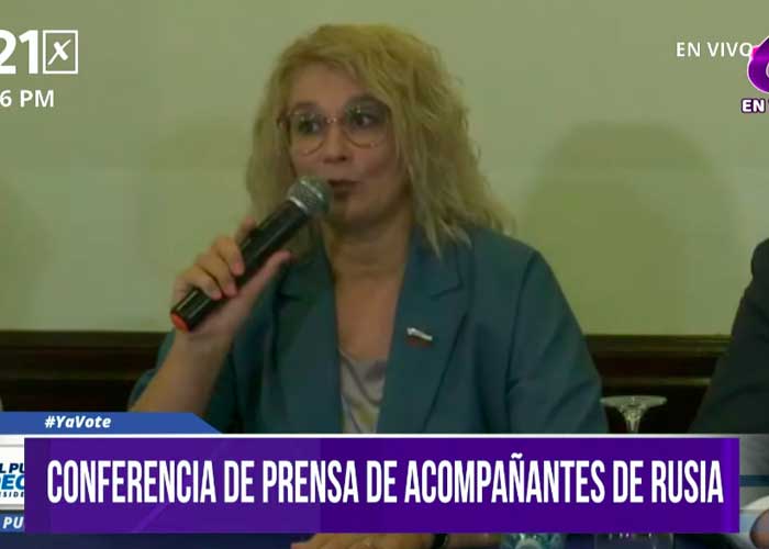 Conferencia de prensa de acompañantes electorales en Nicaragua