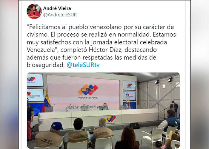 Reconocen la alta participación y transparencia en las elecciones de Venezuela