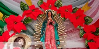 Masaya rinde homenaje a la Virgen de Guadalupe