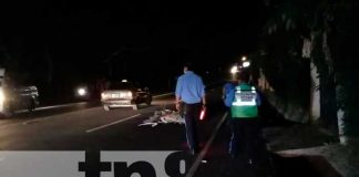 Accidente de tránsito deja un lesionado grave en Jinotepe