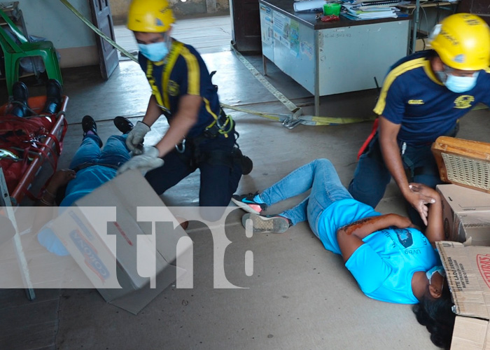 Familias de Nandaime participan en el Cuarto Ejercicio Multiamenazas