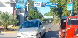 Accidente de tránsito que involucra a un taxi en Managua