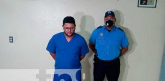 Conferencia policial por captura de expendedor de drogas en Managua