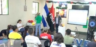 Capacitación a jóvenes de Nicaragua sobre montaje de eventos