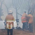 Incendio en un barrio de Ocotal