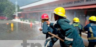 Ejercicios para bomberos de primer ingreso en Nicaragua