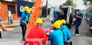 Comerciantes de Masaya participan del último Ejercicio para proteger la vida