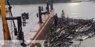 Crecida del Río Wawa, en Bilwi, por fuertes lluvias