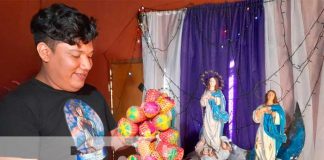 Tradición y devoción a la Virgen de una familia en Ciudad Sandino