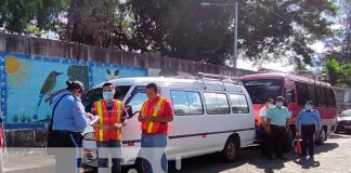 Policía Nacional inspeccionó transporte escolar en Juigalpa, Chontales