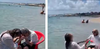 Abuelita se llena de emoción al conocer el mar a sus 94 años