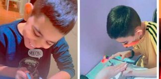 ¡Increíble! niño pone uñas acrilicas para operación de su hermano