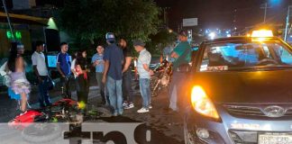 Motociclista impacta contra la cuneta en Juigalpa, Chontales