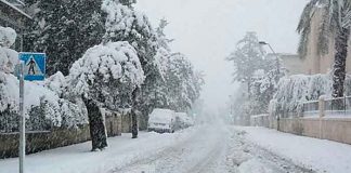 Se paraliza la ciudad de Jerusalén por tremenda nevada