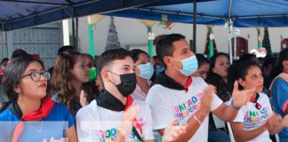 Militancia del Frente Sandinista en Jinotega celebra el triunfo del pueblo presidente