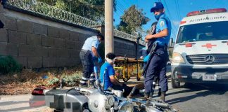 Escena de accidente de tránsito en Nicaragua