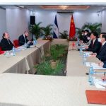 Encuentro del Presidente de Nicaragua, Daniel Ortega y la Vicepresidenta Rosario Murillo con alta delegación de China