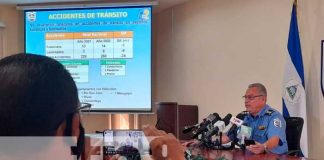 Conferencia de prensa de la Policía Nacional en Nicaragua