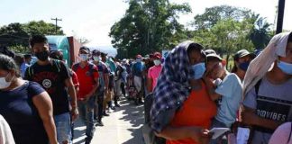 Migrantes rumbo hacia Estados Unidos