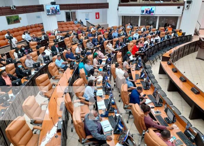 Sesión parlamentaria en la Asamblea Nacional de Nicaragua