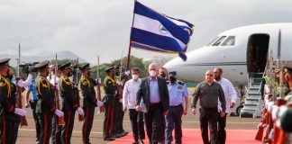 Llegada del presidente de Cuba, Miguel Díaz-Canel, a Nicaragua