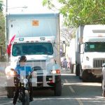 Camiones con paquetes escolares para Nicaragua