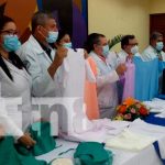 Entrega de ropa hospitalaria para SILAIS de Nicaragua