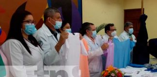 Entrega de ropa hospitalaria para SILAIS de Nicaragua