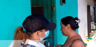 Jornada de vacunación en el barrio Hilario Sánchez, Managua