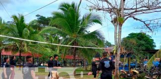 Policía Nacional desarrolla jornada deportiva con jóvenes de Río San Juan