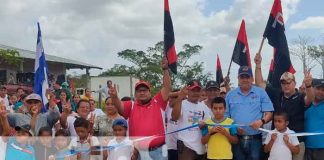 Inauguración de carretera en Siuna