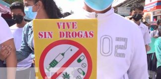 En Ocotal juventud alzan la voz contra las drogas y el alcohol