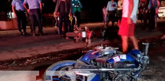 Motociclista fallece tras brutal impacto en la carretera a Xiloá