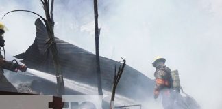 Vivienda incendiada en Estelí