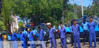 Policía Nacional cumpliendo con la seguridad de las familias de Nicaragua