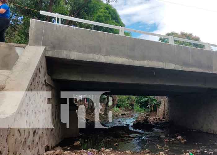 Alcaldía de Juigalpa, inauguró puente vehicular en el Bo. Nuevo Amanecer