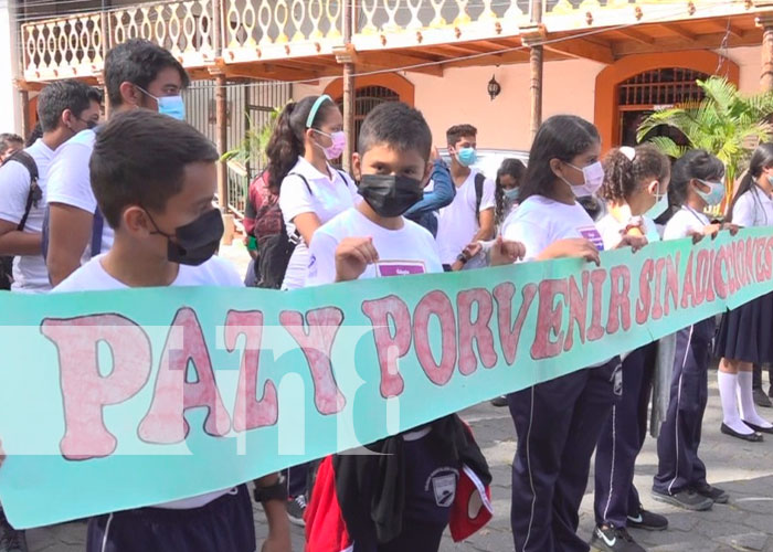 En Ocotal juventud alzan la voz contra las drogas y el alcohol