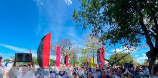 Celebración a héroes y mártires de Matagalpa en Managua