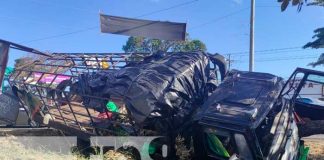 Aparatoso accidente en Carretera a Masaya, Managua