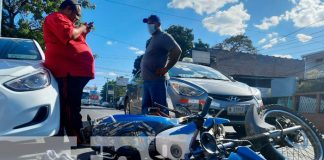 Accidente de tránsito deja a un motociclista herido en Managua