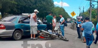 Accidente de tránsito en Managua