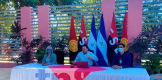 Conferencia de prensa con autoridades de educación en Nicaragua