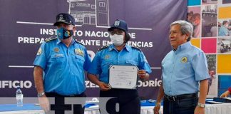 Certificación a policías desde SINAPRED en Nicaragua