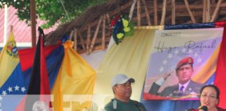 Rinden homenaje al Comandante Hugo Chávez en Bluefields