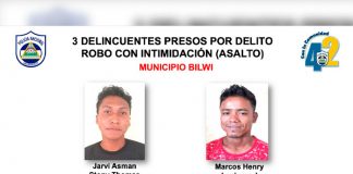 Policía Nacional en Puerto Cabezas presentó a siete supuestos delincuentes